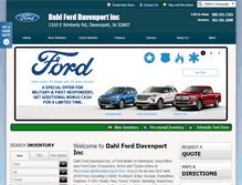 Tablet Screenshot of dahlforddavenport.com